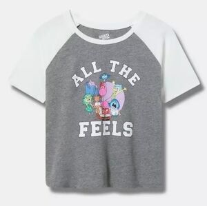 Torrid Disney Inside Out Raglan Cropped Tee New 4/4X/26